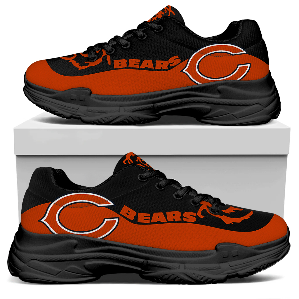 Women's Chicago Bears Edition Chunky Sneakers With Line 001